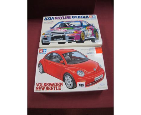 A Boxed Tamiya Plastic Model Car Kit,  # 24109 1:24th scale Axia Skyline GT-R GR.A. Appears complete with all parts (opened b