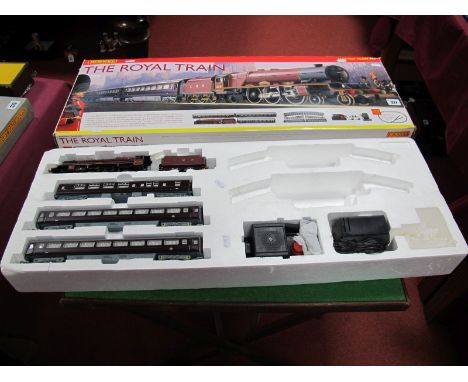 A Boxed Hornby "OO" Scale Train Set #R1057 The Royal Train in LMS Livery. LMS "Princess Elizabeth" locomotive, HM The Queen's