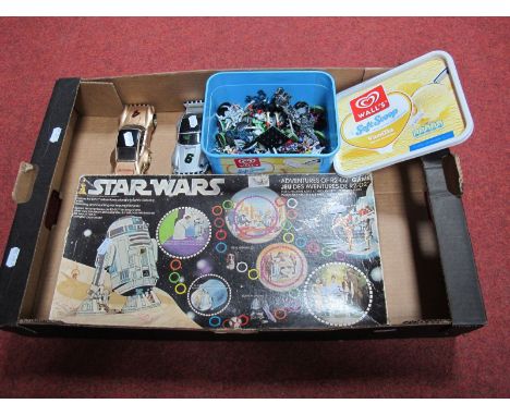 A Boxed Star Wars Adventures of R2-D2 Game, (unchecked for completeness), two Porche 911 scalextric cars together with a smal