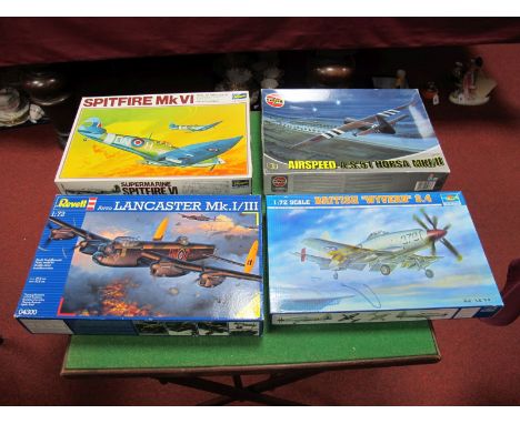 Four Boxed Model Air Craft Kits Revell, 1:72nd scale Auro Lancaster MK I/III, Trumpeter 1:72nd scale British 'Wyvern' S.4, Ha