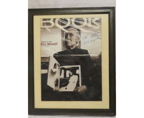 A photographic print of photographer Bill Brandt, signed, framed and glazed