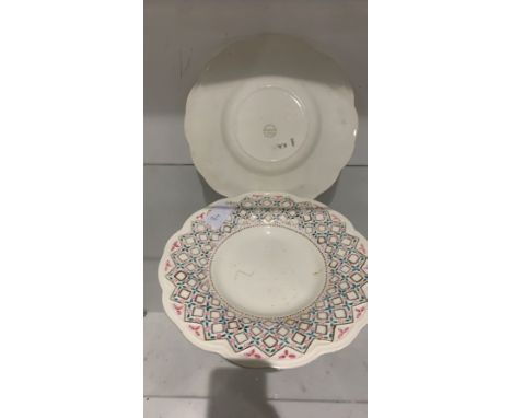 2 Wedgewood of Etruria and borlaston signed plates K.A - K Abbott 