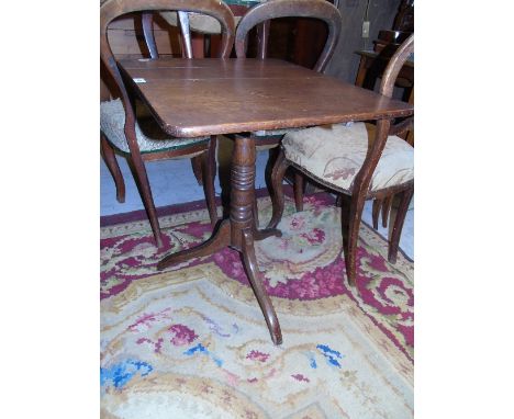 An Oak Tripod Table 60cm wide.