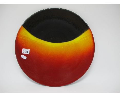 A Poole Pottery Eclipse Charger, limited edition, designed by Alan Clarke, 35cm diameter.