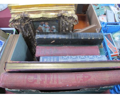 Print on Panel in Gilt Frame, 26.5cm wide, views of famous cities, other books, Images of The West Country, etc.