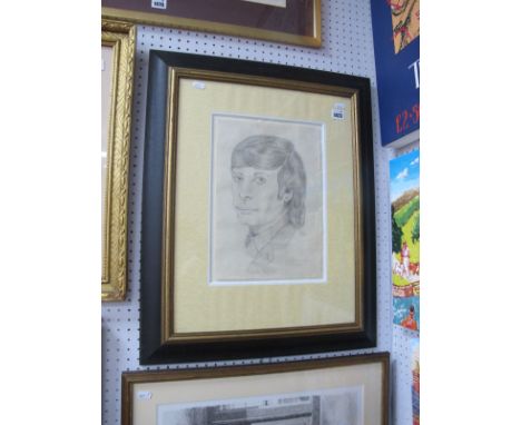 Trevor Neal (Sheffield Artist) Pencil Drawing of Charlie Watts, signed an dated 8.10.64 (one of Trevor Neal's earliest piece 