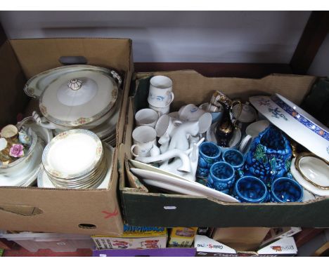 Rose China Japanese Dinner Ware, Doulton "Summer Song" and Royal Standard tea ware, other ceramics:- Two Boxes.