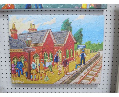 Joe Scarborough, "Dore &amp; Totley Station", limited edition print 7/30, signed on the top edge, (unframed).