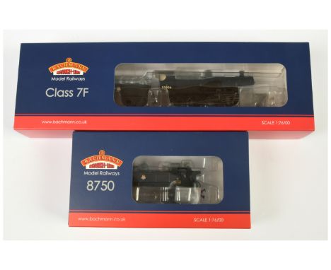 Bachmann OO Gauge BR black Steam Locos consisting 31-010 2-8-0 Class 7F No.53806, 32-209 0-6-0 Pannier Tank No.3711. Excellen