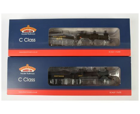 Bachmann 00 Gauge pair of SR 0-6-0 C Class Loco &amp; Tenders consisting of 31-461A No.1294 and 31-464A No.1573 (Note - Box l