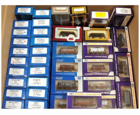 Dapol 00 Gauge group of Goods wagons consisting of Co-Op Tankers, ICI Tanker, Unigate Creameries, Henry Ellison Rectangular T