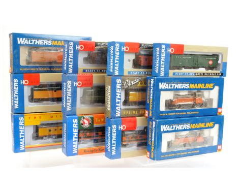 Walthers Mainline H0 Scale group of Locomotives and Rolling stock Consisting of 910-9204 pair of Milwaukee road class EMD SW-