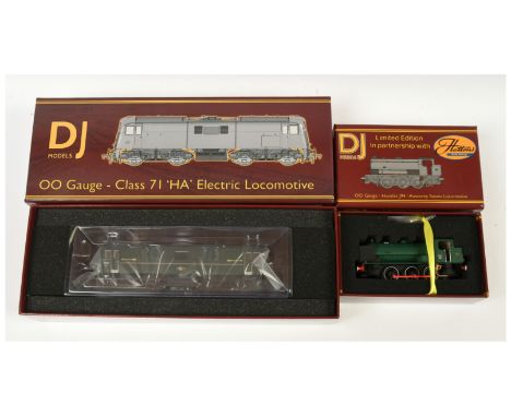 DJ Models 00 Gauge pair of Locomotives consisting of 0071-002HAT Class 71 Diesel Electric Locomotive BR Green No.E5015 with a