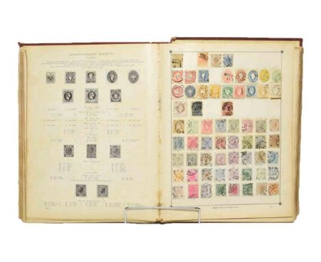 The Century Postage Stamp Album sold as received with much of merit, 1840 - 1950  GB section 1d Black.QV Surface print to 10/