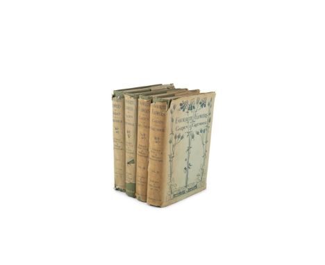 STEP. Favourite Flowers of Garden and Greenhouse (4 vols.), London 1896, colour printed lithographs with tissue guards, bookp