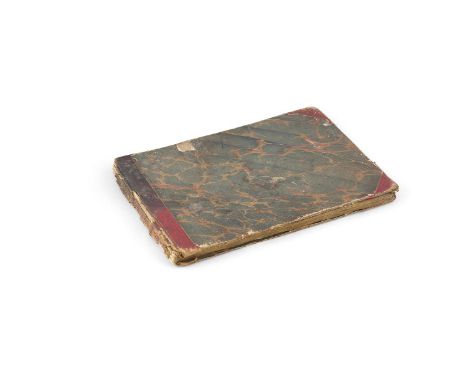 BESSBOROUGH (1825), Tour in England, small oblong folio, with 34 finished watercolour studies accompanied by inscriptions and