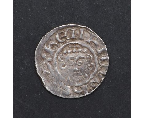 A short cross penny, John, facing portrait within 'Henricus', possibly Winchester Mint. 1.45g. *CR A nice portrait with Coinc