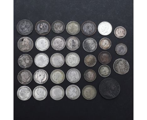 A collection of Sixpence: 1746 Lima (Pierced), 1819 (2), 1824, 1831, 1880, 1887(2), 1891, 1896, 1899, 1904, 1905, 1909, 1916,