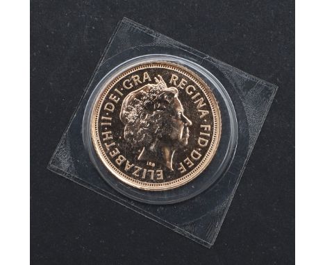 An uncirculated Elizabeth II Half Sovereign, crowned bust r. with George and dragon reverse, dated 2006. In plastic cover. *C