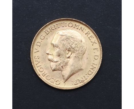 A George V Sovereign, bare head, l. George and Dragon reverse, SA to the ground for the Pretoria Mint, dated 1926. *CR Light 