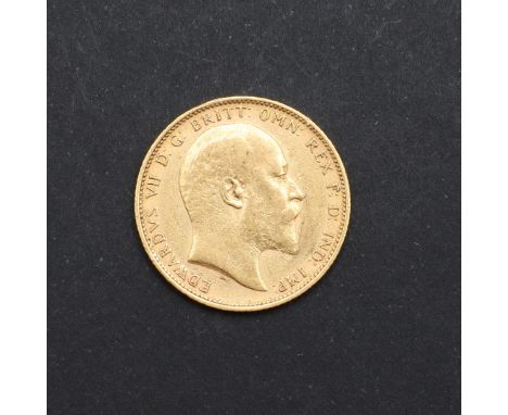 An Edward VII Sovereign, bare head r. Reverse St George and the Dragon, dated 1905. *CR Light surface marks and scratches.