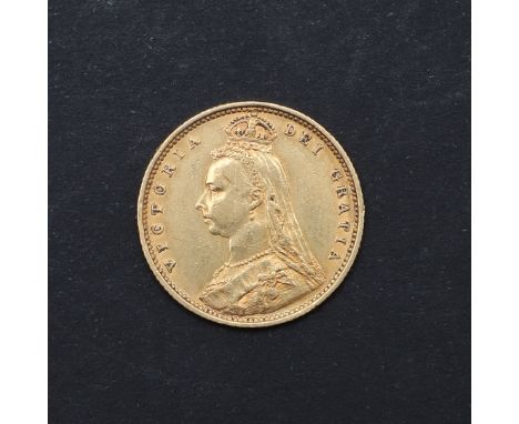 A Victorian Half Sovereign, crowned jubilee bust l. shield reverse with date 1890. *CR Light surface marks, a nice example.