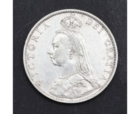 A Queen Victoria Florin, crowned jubilee bust l. reverse with crowned shields and spears to the angles, dated 1891. *CR A nic