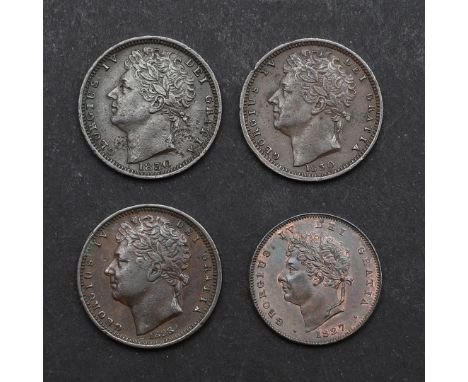 A George IV half-farthing for use in Ceylon, laureate head l. reverse with seated figure of Britannia, helmet intruding the l