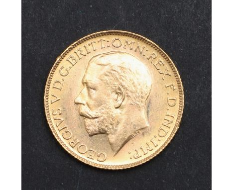 A George V Sovereign, bare head l. reverse George and the dragon, dated 1925. *CR Light surface marks only, a good example.
