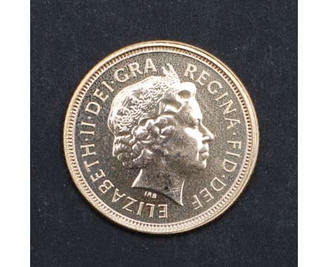 An Elizabeth II Half Sovereign, bare head r. reverse George and the dragon, dated 2004. *CR Light surface marks only. A nice 