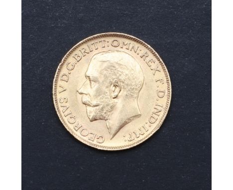 A George V Sovereign, bare headed bust l. reverse George and the Dragon, dated 1911. *CR Light surface marks.