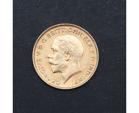 A George V Half Sovereign, bare headed bust l. reverse George and the Dragon, dated 1911. *CR Light surface marks.