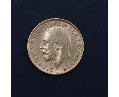 A George V Sovereign, bare head l. reverse George and the dragon, dated 1913. *CR Light surface marks only.