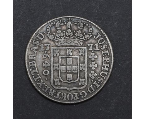 A Joseph I, 640 Reis, crowned shield dated 1771. *CR Light rubbing with attractive tone.