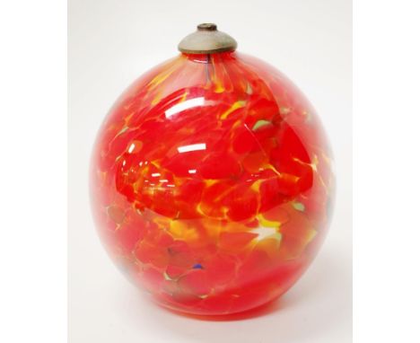 Setsuko Ogishi Australian art glass oil lamp signed to base, height 11cm approx