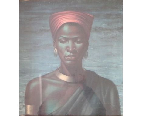 After, Vladimir Tretchikoff (1913-2006) Zulu Girl (1951) , offset lithograph on paper , signed and dated lower right , 52 x 4