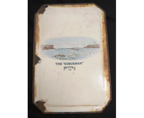 The "Suburban" Metters Ltd enamel sign 35cm x 23.5cm