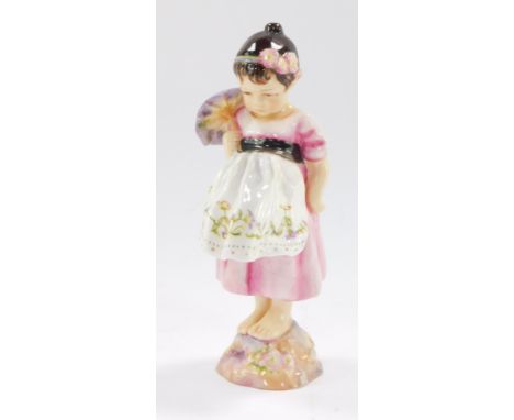 A Royal Worcester porcelain figure of Spain, modelled by Frieda Doughty, printed marks in puce to underside, 13cm high.