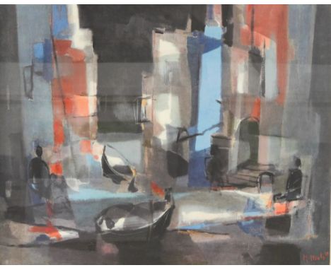 After Marcel Mouly (French, 1918-2008). A Street in Spain, print, published by Frost &amp; Reed Ltd, Bristol &amp; London 195