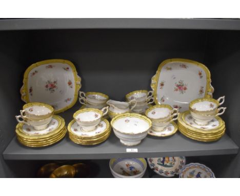 A 20th century Coalport pattern no 7993/R part tea service
All in good order bar the following
hairline to a side plate and t