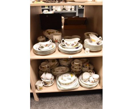 A collection of Royal Worcester 'Evesham' table ware and Similar ceramics, Including tureens, plates, cups and saucers, dishe