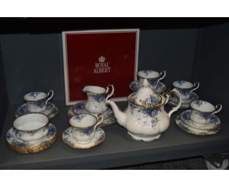 A 20th century Royal Albert Moonlight Rose part tea service