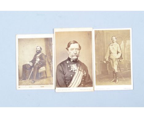 Cartes de Visite, military and police, US Union General Burnside, manuscript caption verso, may be incorrect (1), Lord Napier