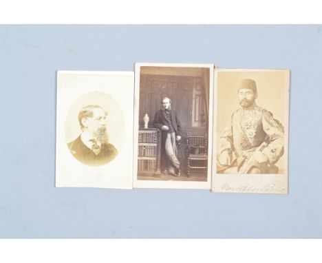 Cartes de Visite, portraits of notables and ladies and gentlemen, including Dickens (1), Maharajah Duleep Singh (1), Gladston