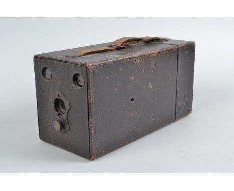 A Beck Frena Number 2 Detective Box Camera, circa 1894, a magazine camera for sheet film, magazine intact, with sprung plate,