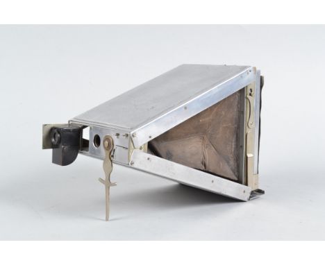 A Number 2 Pocket Cyko Camera, a collaspible strut camera, aluminium body, with leather bellows, introduced by John J Griffin