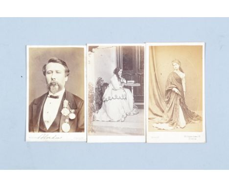 British Cartes de Visite Portraits of Writers and Notables,  including carte by Allayne Beaumont Legard (1847-1933) with late