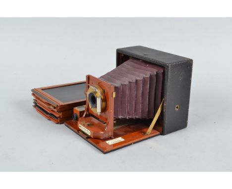 A Rochester Cycle Poco No 4 Folding Plate Camera, 5 x 4in, nameplate  ROCHESTER CAMERA &amp; SUPPLY CO, circa 1898, another p