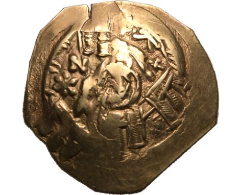 BYZANTINE EMPIRE. Andronicus II Palaeologus. Gold hyperpyron, AD 1325-1328. Constantinople. Obv: figure of the Virgin Mary wi