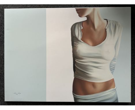 Drew Darcy (b.1976) - "Cool Blue" - Limited Edition Giclee Print on Canvas - No 14/95. Signed Drew Darcy lower left corner. W
